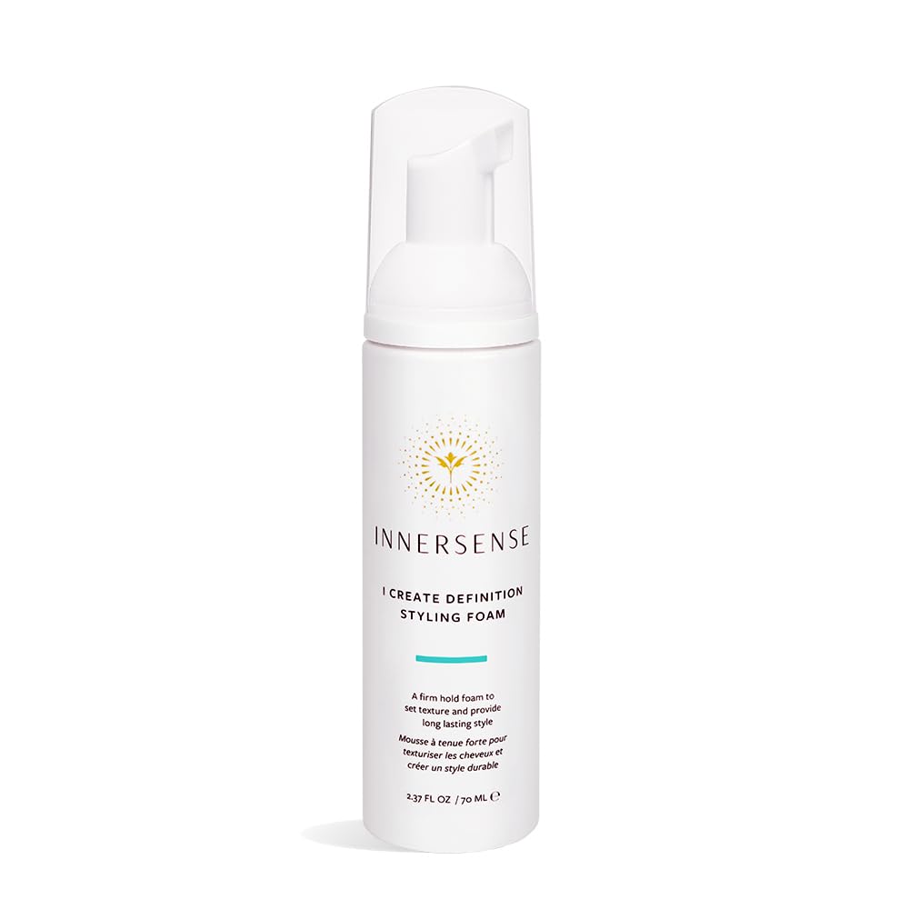 INNERSENSE Organic Beauty - Natural I Create Definition Styling Foam | Clean Haircare For Long-Lasting Curls (2.37 fl oz | 70 ml)